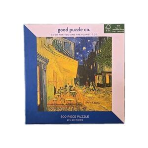 Good Puzzle Co. Van Gogh Terrace at Night 500 Piece Jigsaw Puzzle Artist 20 X 20